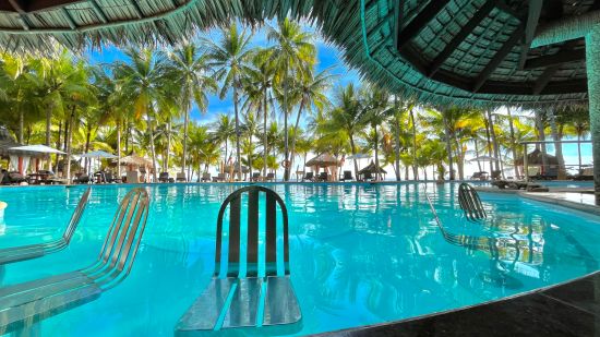 Coco Grove Beach Resort in Siquijor:  Olympic Size Pool 