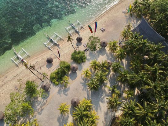 Coco Grove Beach Resort in Siquijor:  Beach View