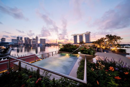 The Fullerton Bay in Singapur:  Pool
