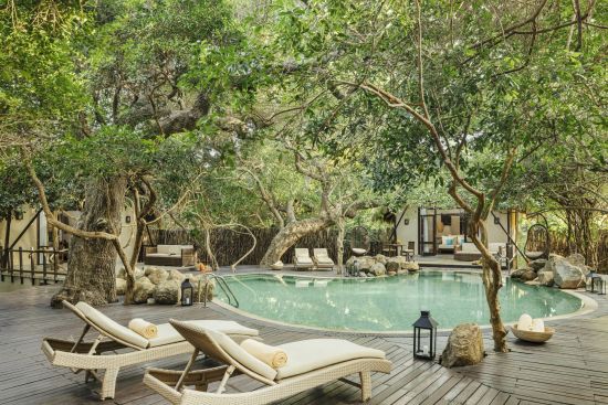 Uga Jungle Beach in Trincomalee:  room: Cluster Cabin Exterior