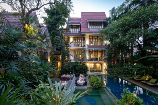 Ariyasom Villa in Bangkok:  Exterior View with pool