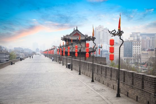 China für Geniesser mit Luxus-Kreuzfahrt auf dem Yangtze ab Peking: Xian Ancient City Wall
