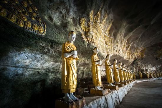 Fascination du sud du Myanmar de Yangon: Sadan Sin Min cave Hpa-An