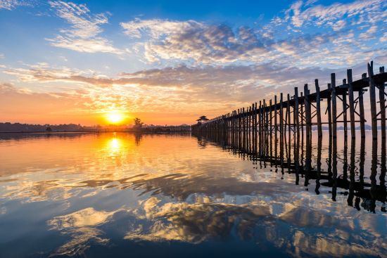Le pays doré de Yangon: Mandalay Amarapura U-Bein Bridge