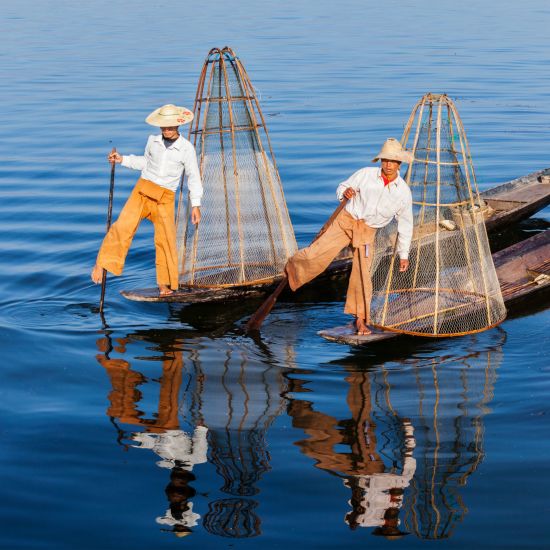 Mythes et légendes du Myanmar de Yangon: Inle Lake fisherman