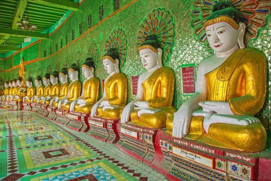 Mythes et légendes du Myanmar de Yangon: Mandalay Sagaing Hill Golden Pagoda