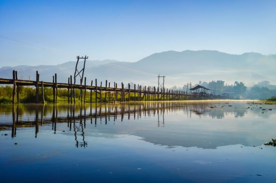 Myanmar aktiv erleben ab Yangon: Inle Lake Maing Thauk Wooden Bridge