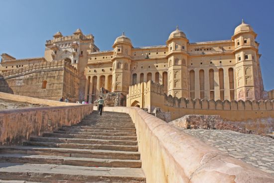 Höhepunkte Rajasthans ab Delhi: Jaipur: Amber Fort 