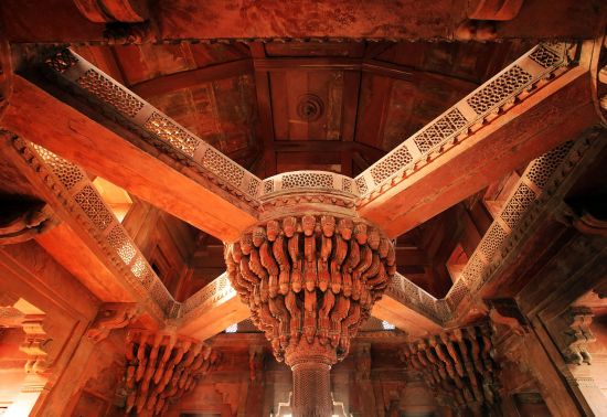 Voyage vers le Gange sacré de Delhi: Fatehpur Sikri: temple detail