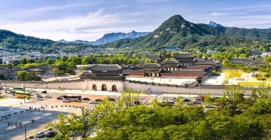 Circuit en groupe Pays du matin calme» de Séoul: Aerial view of Gyeongbokgung Palace