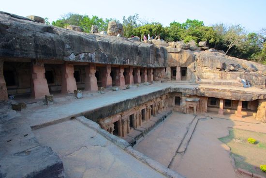 Die Tempel von Odisha ab Bhubaneswar: Udayagiri caves Bhubaneswar