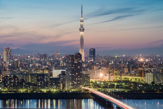 Circuit en groupe «Au royaume de la déesse du soleil» de Kyoto: Tokyo city view during sunset