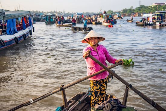 Faszinierendes Mekong Delta - ab Saigon bis Phnom Penh: Mekong Delta Floating Market