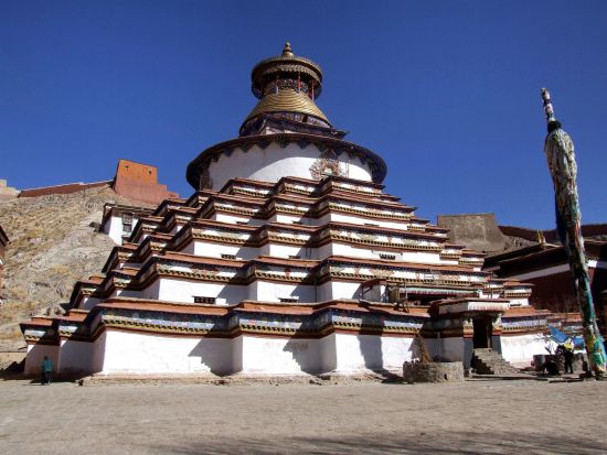 Avec le train du Tibet sur le toit du monde de Pékin: Gyantse Kumbum Monastery