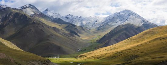 Sur les traces de Marco Polo le long de la route de la Soie de Pékin: Tash Rabat Panorama 