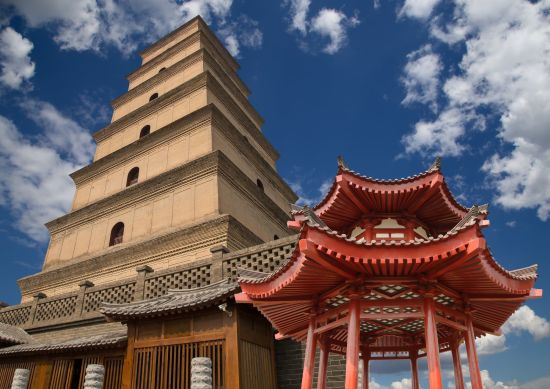 Splendeurs de Chine en train de Pékin: Xian Wild Goose Pagoda