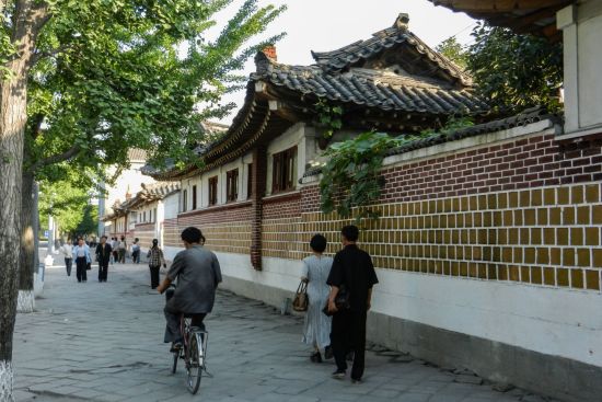Circuit compact en Corée du Nord de Pyongyang: Kaesong old part of the city