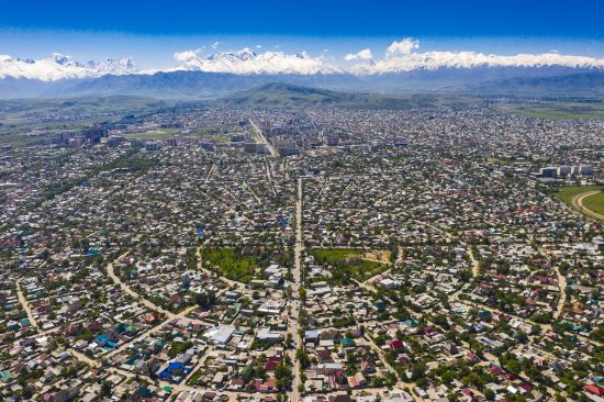 Leserreise SonntagZeitung und Berner Zeitung - Faszination Seidenstrasse de Tachkent: Aerial View of Bishkek