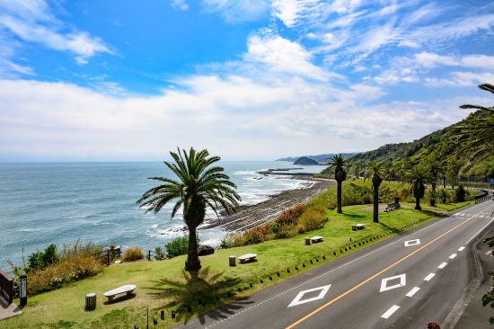 Circuit en voiture de location «Kyushu sauvage» de Fukuoka: View from the roadside station Phoenix in Miyazaki