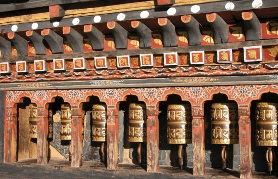 Leserreise Bhutan und Assam de Paro: Prayer Wheels