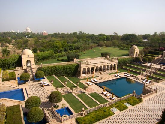 The Oberoi Amarvilas in Agra:  Aerial View