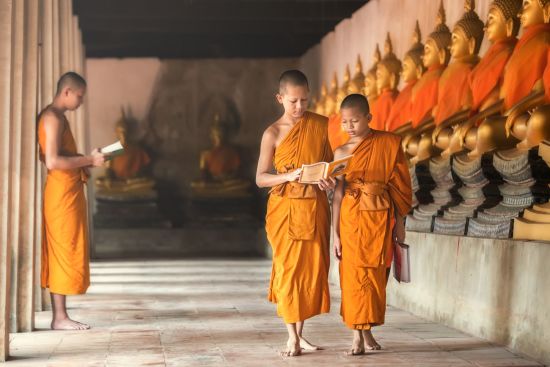Le Siam royal de Bangkok: Ayutthaya: Novices at Ayutthaya Historical Park