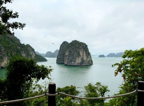 Bai Tu Long Bucht Kreuzfahrt mit «Violet» ab Hanoi: Bai Tu Long Bay top view