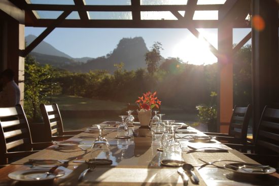 Popa Garden Resort in Bagan:  Sandague Restaurant