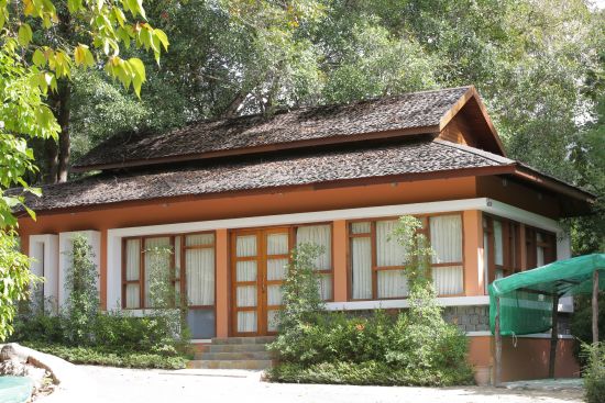 Popa Garden Resort in Bagan:  Meeting room | from outside