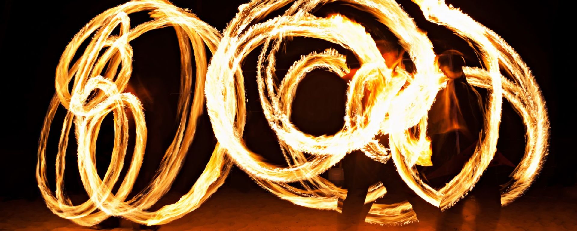 Goa by night: Fire Artist Goa