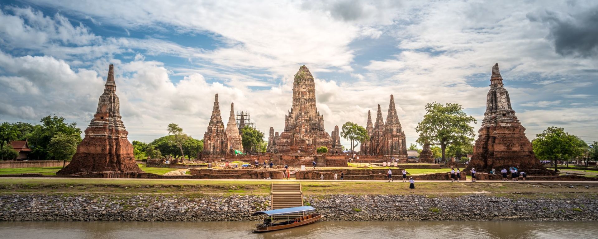 Ayutthaya avec le «Grand Pearl» à Bangkok: Ayutthaya Wat Chai Wattanaram