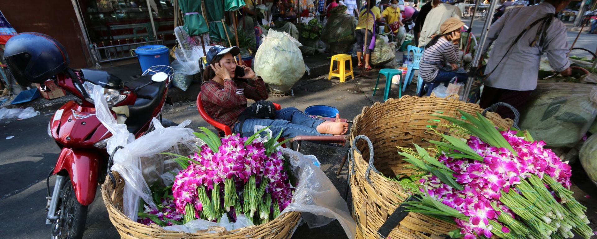 Chiang Mai mit dem Velo - Halber Tag: Market