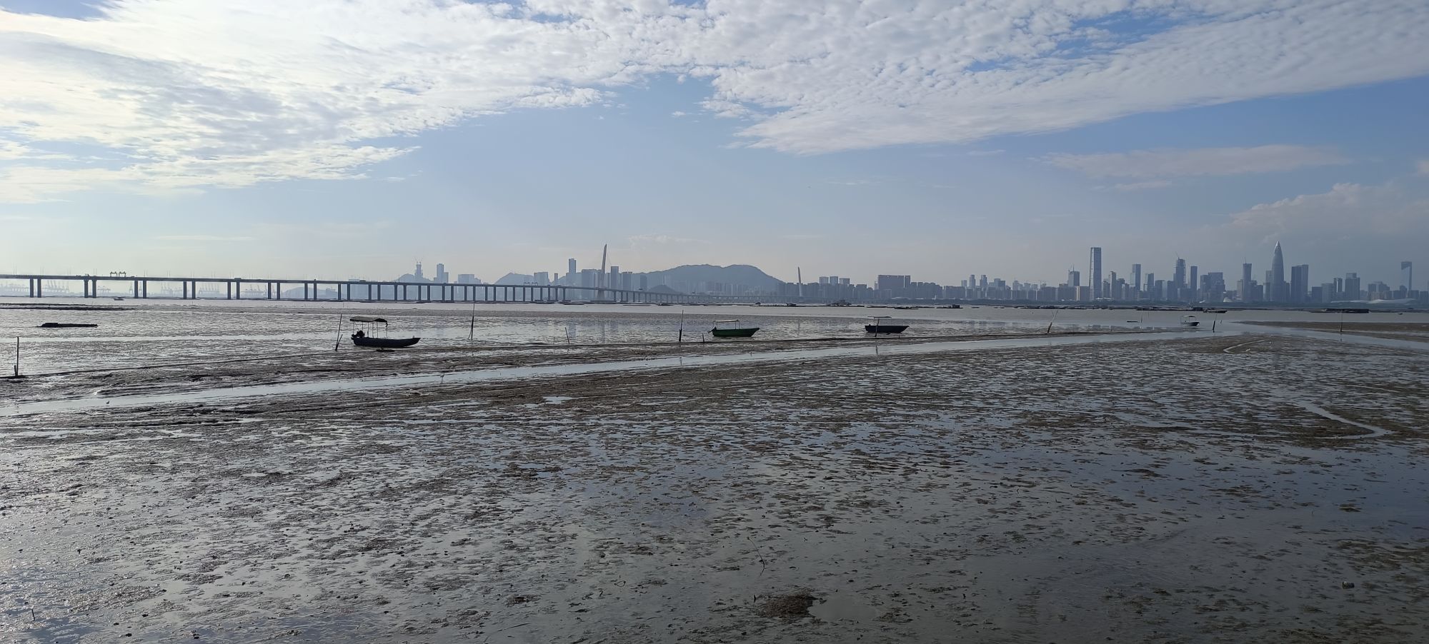 «New Territories» authentiques à Hong Kong: Bridge connecting Hong Kong and Shenzhen