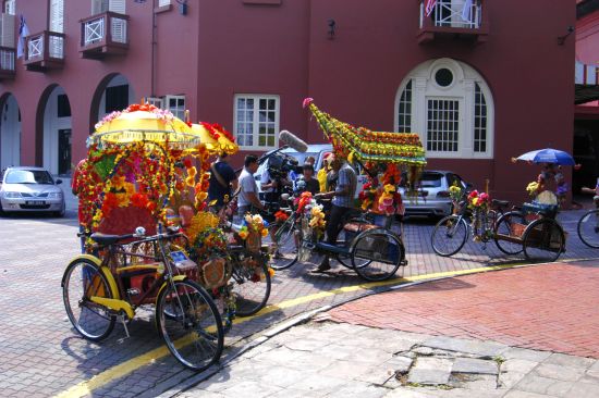 Les hauts lieux de la Malaisie de Kuala Lumpur: Malacca: Trishaw