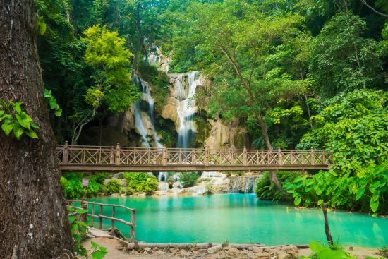 Luang Prabang aktiv erleben: Luang Prabang: Kuang Si Waterfall