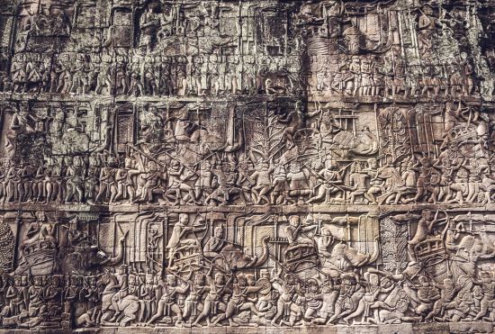 Das Weltwunder Angkor aktiv erleben ab Siem Reap: Siem Reap Angkor Wat relief
