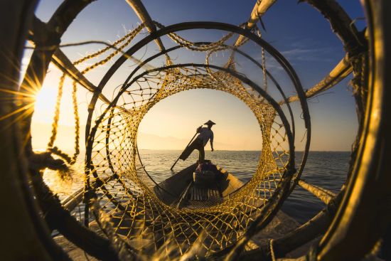 Mythes et légendes du Myanmar de Yangon: Inle Lake fisherman