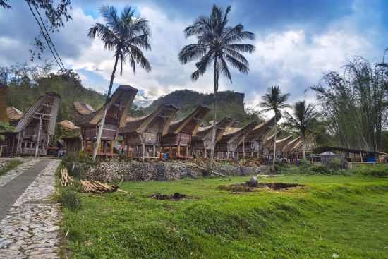 Sulawesi - au pays des Toraja de Makassar: Sulawesi Toraja Tongkonan traditional village Kete Kesu