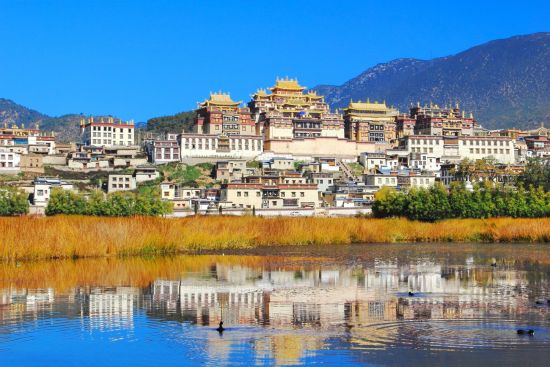 Les hauts lieux du Yunnan de Kunming: Ganden Sumtseling Monastery Zhongdian
