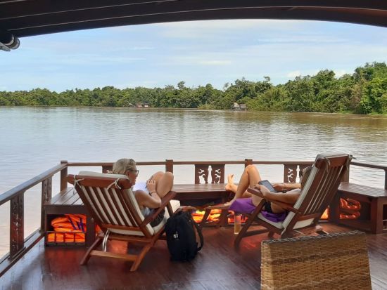 Dschungelabenteuer in Kalimantan, 4 Tage ab Palangkaraya: Relaxing on board Rahai'i Pangun