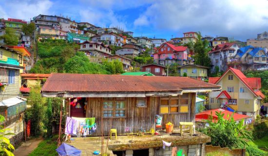 Circuit au nord de Luzon de Manille: Luzon Baguio colourful town
