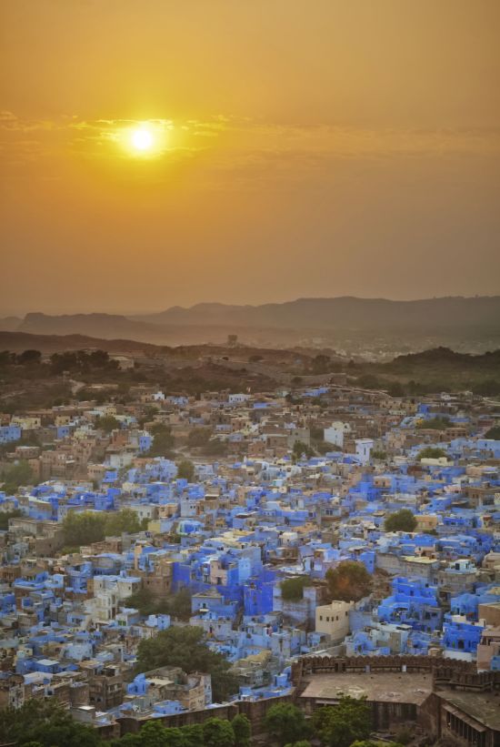 Les hauts lieux du Rajasthan de Delhi: Jodhpur: Sunset