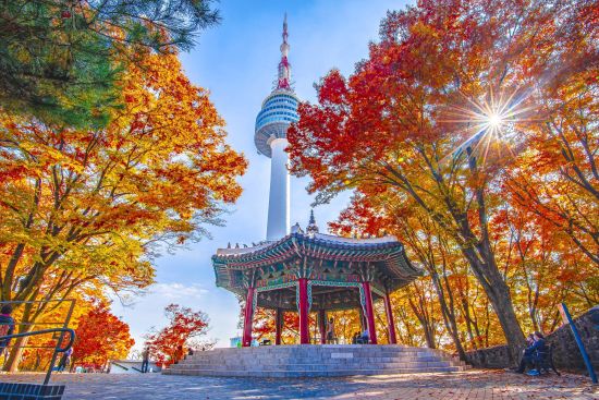 Gruppenreise «Land der Morgenstille» ab Seoul: N Seoul Tower in autumn