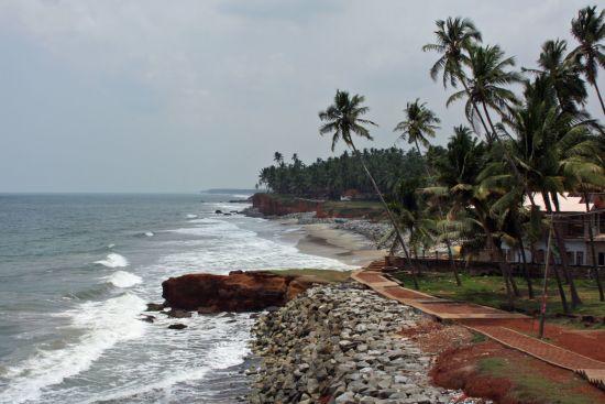 Tour à vélo à travers le Kerala de Kovalam: Varkala: Beach