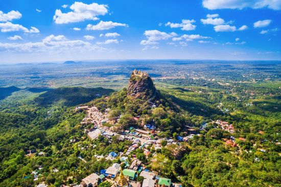 Faszination Myanmar - Ein Land im Wandel ab Naypyitaw: Mount Popa aerial view