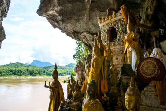 Laos Intensiv ab Vientiane: Pak Ou caves