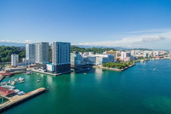 Les hauts lieux de Bornéo avec option "Brunei" de Kuching: Kota Kinabalu Aerial View