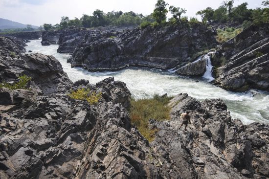 Traversée du sud du Laos à Angkor de Pakse: Champasak: Pakse Don Khone Waterfalls