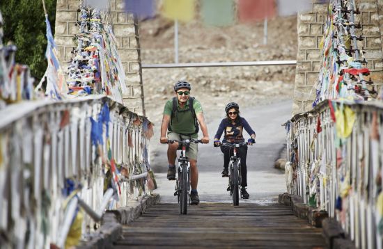 Le Ladakh luxueux de Leh: cycle-ride
