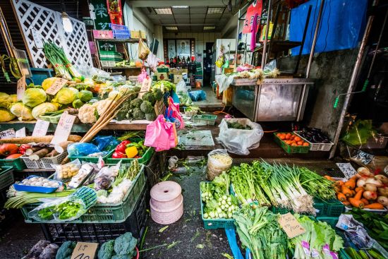 Les hauts lieux de Taïwan de Taipei: Taipei Food vendor at a street market near Dongmen